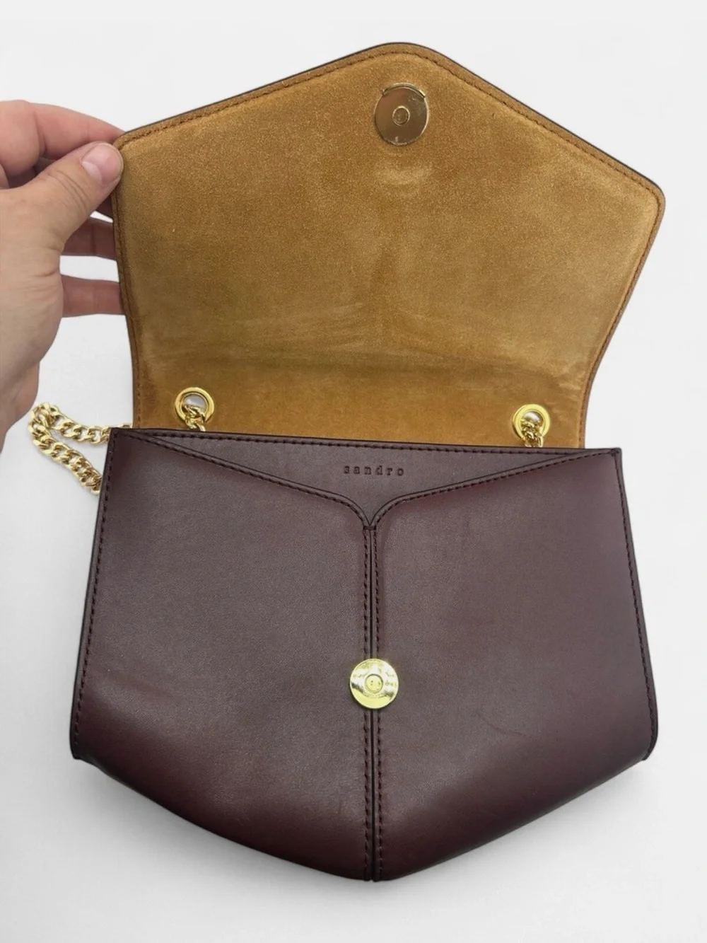 Sandro Paris Lou Medium Burgundy bag
